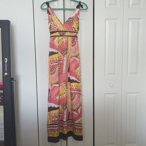 Hale Bob Silk Maxi Dress